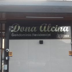 Condomínio Dona Alcina - Americana - Painel ACM e Letreiro inox Polido (2)